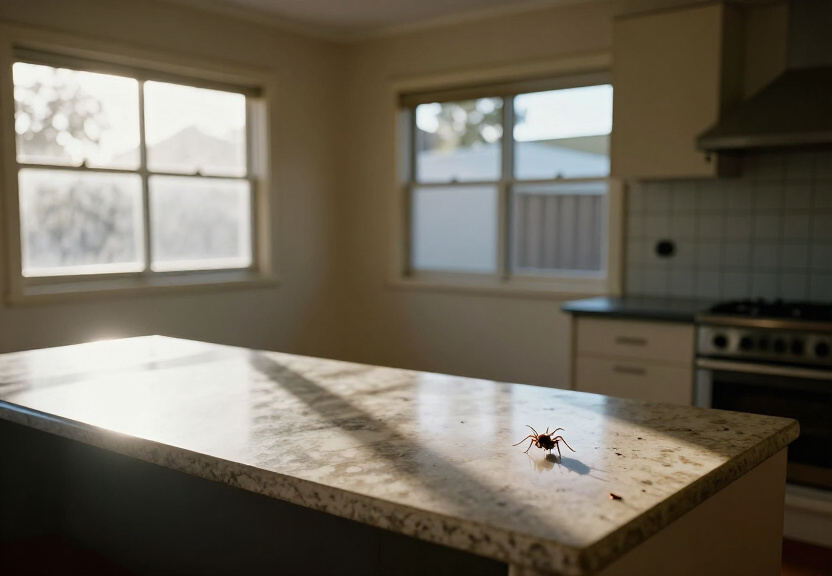 Cockroaches in a Church Point kitchen before treatment